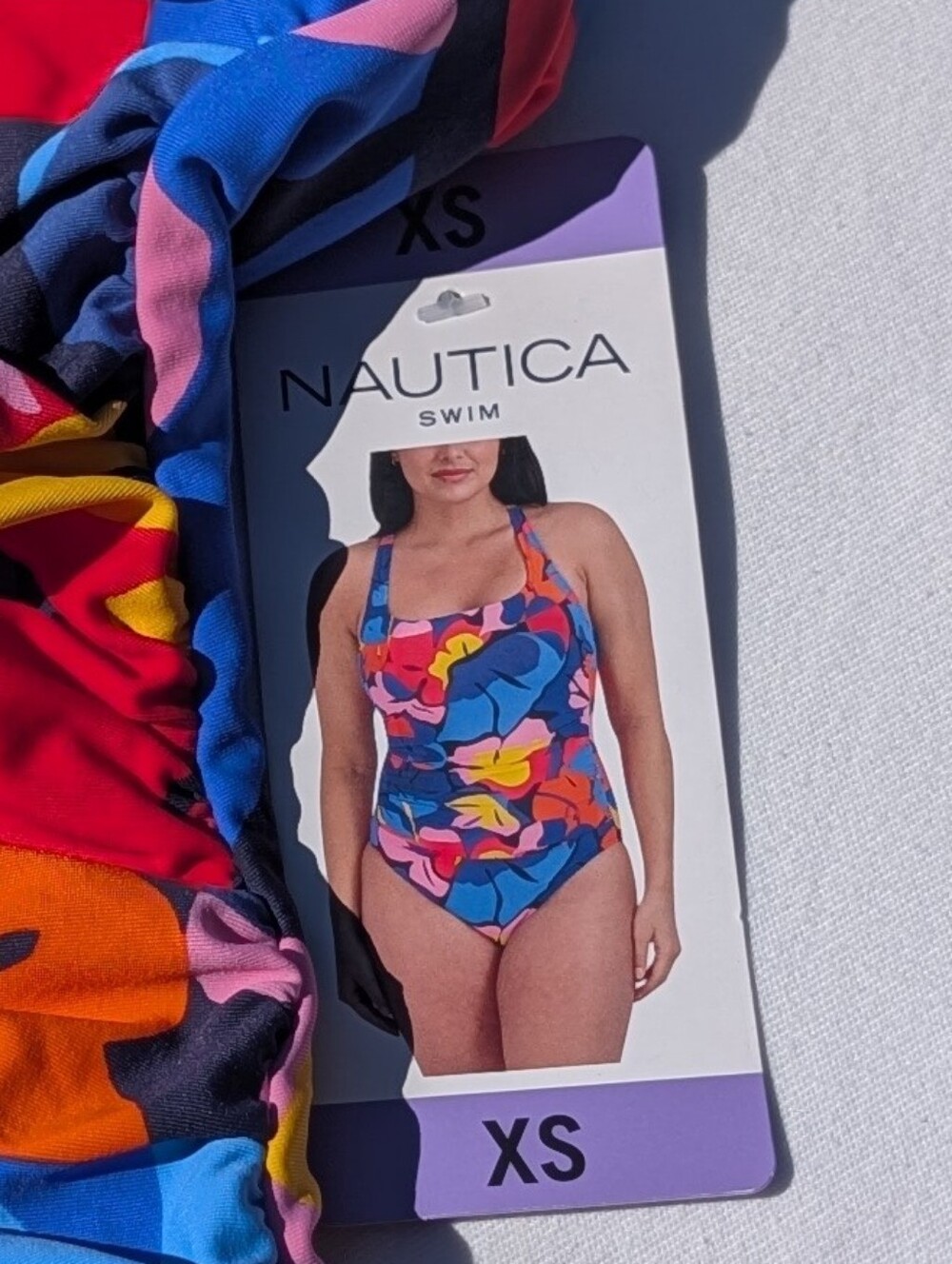 Nautica Girls' Bright Multicolor One-Piece Swimsuit Size XS - Picture 3 of 14